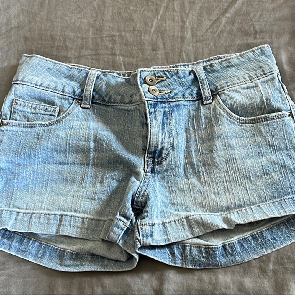 Mossimo supply co. double button denim shorts